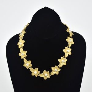 Vintage Gold Leaf Necklace